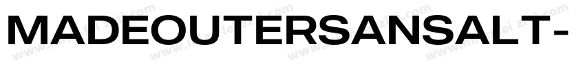MADEOUTERSANSALT字体转换