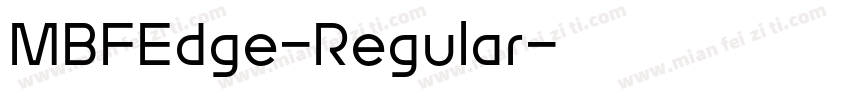 MBFEdge-Regular字体转换
