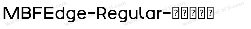 MBFEdge-Regular字体转换