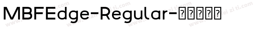 MBFEdge-Regular字体转换