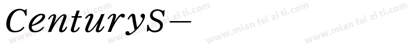 CenturyS字体转换