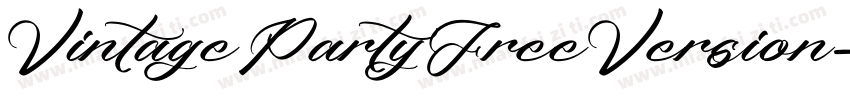 VintagePartyFreeVersion字体转换