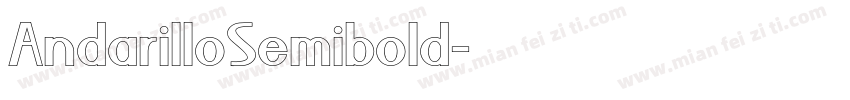 AndarilloSemibold字体转换