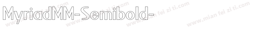 MyriadMM-Semibold字体转换
