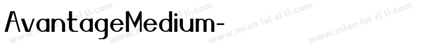 AvantageMedium字体转换