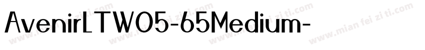 AvenirLTW05-65Medium字体转换