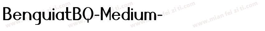 BenguiatBQ-Medium字体转换