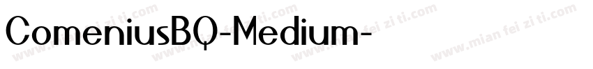 ComeniusBQ-Medium字体转换