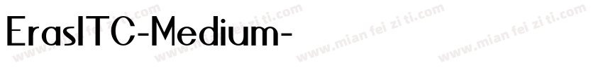ErasITC-Medium字体转换