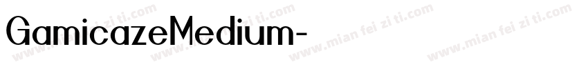 GamicazeMedium字体转换