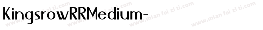 KingsrowRRMedium字体转换