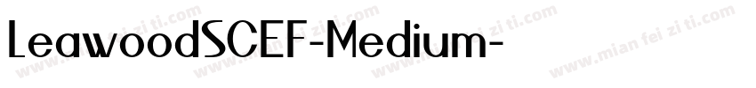 LeawoodSCEF-Medium字体转换
