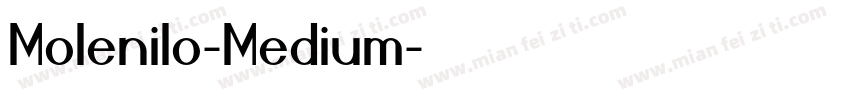 Molenilo-Medium字体转换