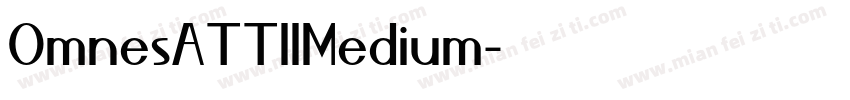 OmnesATTIIMedium字体转换