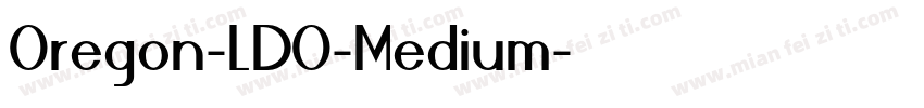 Oregon-LDO-Medium字体转换