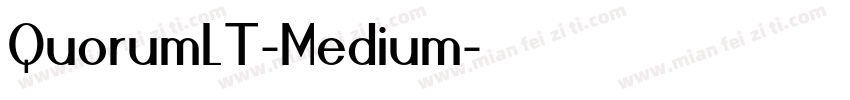QuorumLT-Medium字体转换
