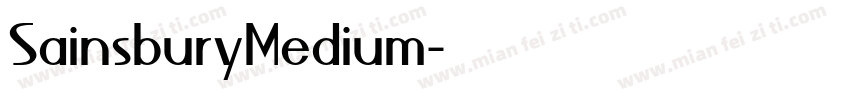 SainsburyMedium字体转换