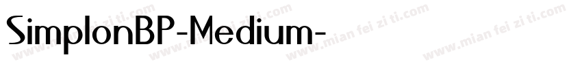 SimplonBP-Medium字体转换