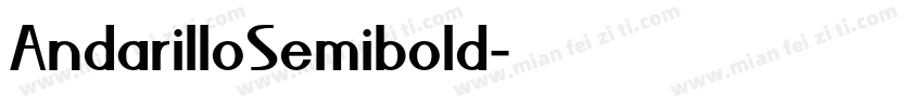 AndarilloSemibold字体转换