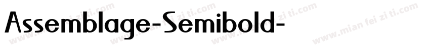 Assemblage-Semibold字体转换