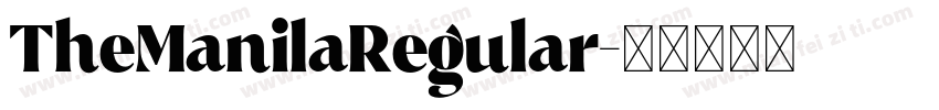 TheManilaRegular字体转换