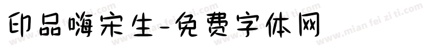 印品嗨宋生字体转换