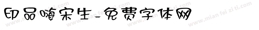 印品嗨宋生字体转换