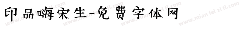 印品嗨宋生字体转换