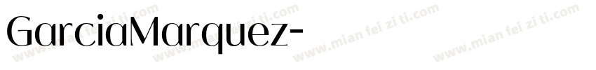 GarciaMarquez字体转换