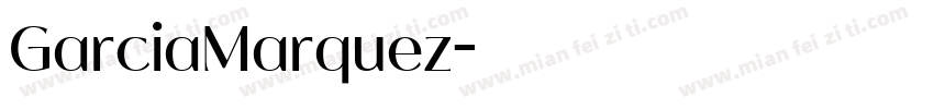 GarciaMarquez字体转换