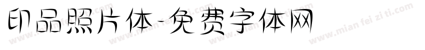 印品照片体字体转换
