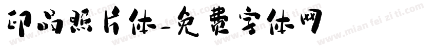 印品照片体字体转换