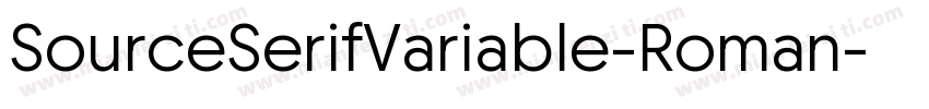 SourceSerifVariable-Roman字体转换