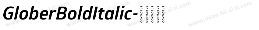 GloberBoldItalic字体转换