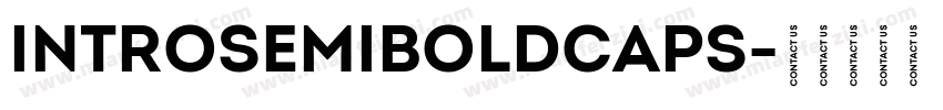 IntroSemiBoldCaps字体转换