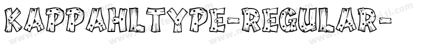 KappahlType-Regular字体转换