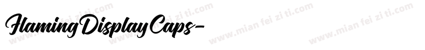 FlamingDisplayCaps字体转换