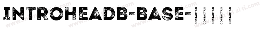 IntroHeadB-Base字体转换