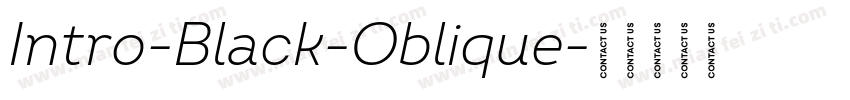 Intro-Black-Oblique字体转换