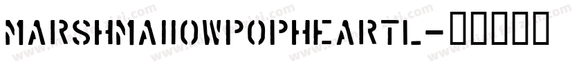 MarshMaIIowPopHeartL字体转换