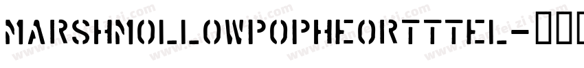 MarshMollowPopHeortTTEL字体转换