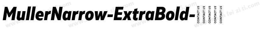 MullerNarrow-ExtraBold字体转换