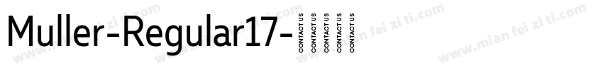 Muller-Regular17字体转换