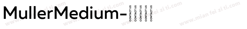 MullerMedium字体转换