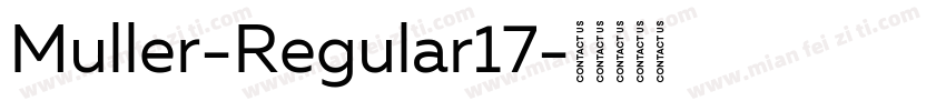 Muller-Regular17字体转换