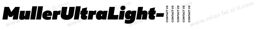 MullerUltraLight字体转换