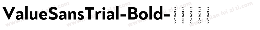 ValueSansTrial-Bold字体转换