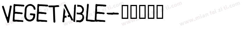 VEGETABLE字体转换