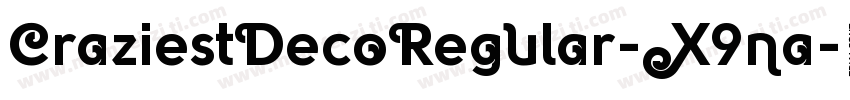CraziestDecoRegular-X9na字体转换