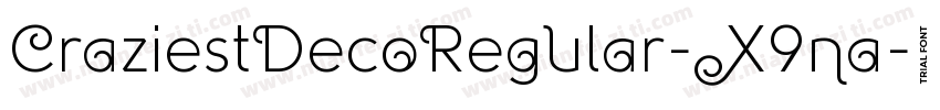 CraziestDecoRegular-X9na字体转换